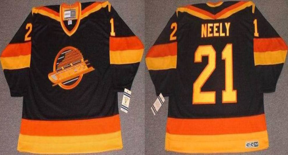 2019 Men Vancouver Canucks #21 Neely Black CCM NHL jerseys1->vancouver canucks->NHL Jersey